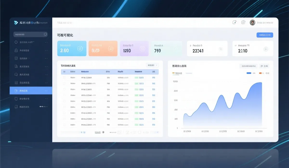 数据表格与趋势图的并列示意